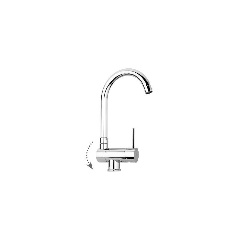 MISCELATORE LAVELLO CANNA ALTA  RECLINABILE STICK  PAFFONI SK189CR