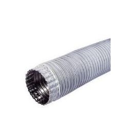 TUBO FLESSIBILE ALLUMINIO MM.90 CROMO ESTENSIBILE DA 1-3 MT