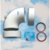 CURVA SMALTATA COASSIALE FLANGITA 60/100 A 90°(MAN.E FAS) C/ISP