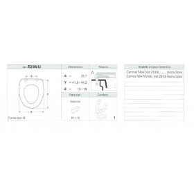 COPRIWATER CANNES NEW, CANNES NEW MONOBLOCCO BIANCO