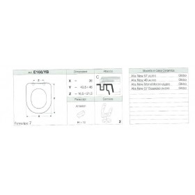 COPRIWATER ALIA NEW 57 SOSPESO , ALIA NEW MONOBLOCCO BIANCO