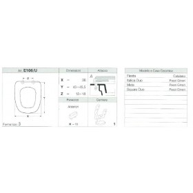 COPRIWATER ITALICA DUO, SQUARE DUO,META BIANCO