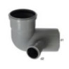 CURVA 1ATT.SX STAM.110/90°D40 GRIGIA