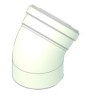 CURVA SMALTATA COASSIALE  60/100 A 45°(MAN.E FAS.) X CONDENSAZIONE