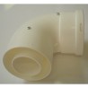 CURVA SMALTATA COASSIALE  60/100 A 90°(MAN.E FAS.) CONDENSAZIONE